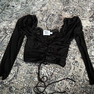 Black mesh princess Polly top!